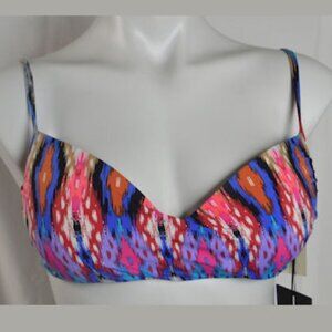 Skye Bikini Top Ethinic Print Size: S NWT